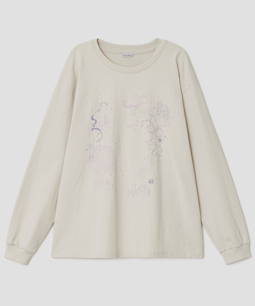 TYPESERVICE（タイプサービス）の「ピクセルフェード ホットフィックストップ [ベージュ]（Tシャツ/カットソー・レディース・その他・FREE）」の2枚目の写真