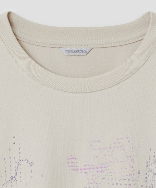 TYPESERVICE（タイプサービス）の「ピクセルフェード ホットフィックストップ [ベージュ]（Tシャツ/カットソー・レディース・その他・FREE）」の4枚目の写真