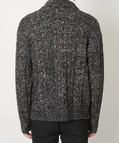 TAAKK(ターク)の「【TAAKK】MULTICOLOR CABLE KNIT CARDIGAN(ニット/セーター・メンズ・ブラック/ライトグリーン・2/3)」の3枚目の写真