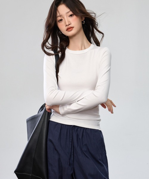 Bifrost(ビフレスト)の「クルーネックカットソー(Tシャツ/カットソー・レディース・イエロー/パープル/ホワイト/グレー・L/M)」の22枚目の写真