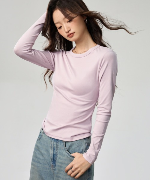 Bifrost(ビフレスト)の「クルーネックカットソー(Tシャツ/カットソー・レディース・イエロー/パープル/ホワイト/グレー・L/M)」の15枚目の写真