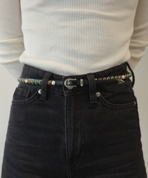 TOGA TOO Stone leather belt（ベルト）｜TOGA TOO（トーガトゥ）の