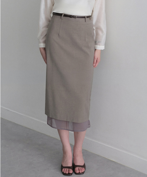 LENAV（ルナブ）の「Les wool tr skirt (black)（スカート・レディース・ブラック・SMALL/MEDIUM）」の5枚目の写真