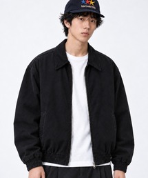 FILLIP J（フィリップジェー）の「コーデュロイ襟 短丈 オーバーダイ ジップアップブルゾン（カバーオール）」