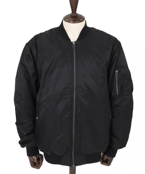 No Rain No Rainbow(ノーレインノーレインボー)の「mj11922- heartbeat print insulated MA-1 jacket MA-1ジャケット(NR26W-29)(MA-1・メンズ・カーキ/ブラック・S/M/L/XL)」の18枚目の写真