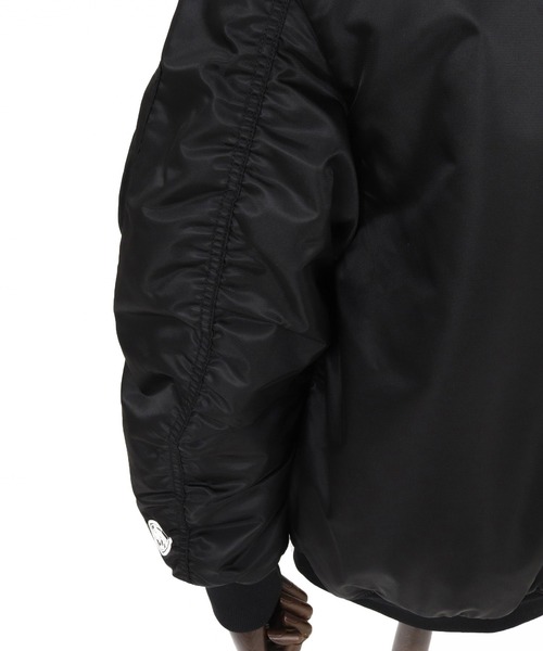 No Rain No Rainbow(ノーレインノーレインボー)の「mj11922- heartbeat print insulated MA-1 jacket MA-1ジャケット(NR26W-29)(MA-1・メンズ・カーキ/ブラック・S/M/L/XL)」の22枚目の写真