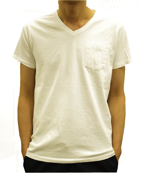 Velva Sheen(ベルバシーン)の「【オープンメルマガ掲載商品】Velva Sheen ベルバシーン ZOZO別注 1パック Vネック Tシャツ (Tシャツ/カットソー・メンズ・カーキ/ブラック/ホワイト/ネイビー・MEDIUM/SMALL/LARGE)」の8枚目の写真