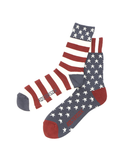 SHIPS JET BLUE（シップスジェットブルー）の「ROSTER SOX: 【USA OLD】 ソックス（ソックス/靴下・メンズ・ネイビー/ダークブルー/レッド・ONE SIZE）」の3枚目の写真