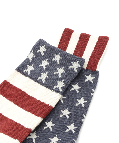 SHIPS JET BLUE（シップスジェットブルー）の「ROSTER SOX: 【USA OLD】 ソックス（ソックス/靴下・メンズ・ネイビー/ダークブルー/レッド・ONE SIZE）」の5枚目の写真