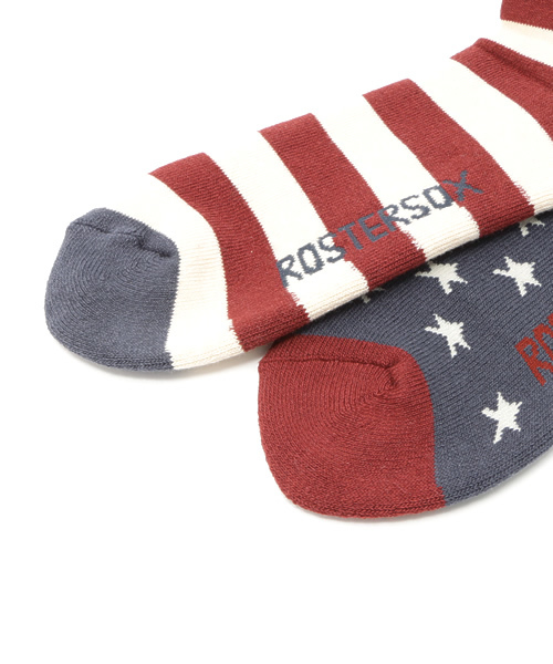 SHIPS JET BLUE（シップスジェットブルー）の「ROSTER SOX: 【USA OLD】 ソックス（ソックス/靴下・メンズ・ネイビー/ダークブルー/レッド・ONE SIZE）」の6枚目の写真