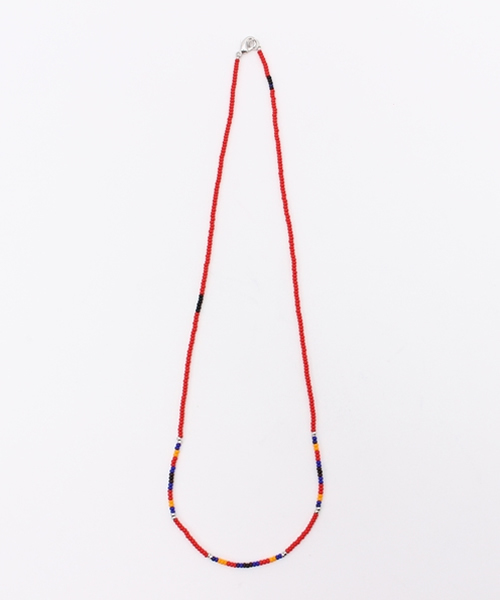 WEGO（ウィゴー）の「WEGO/ショートビーズネックレス（ネックレス・メンズ・ブラック/レッド/ホワイト/ブルー/ターコイズブルー・FREE）」の5枚目の写真