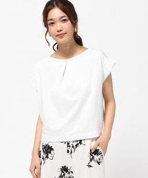 31 Sons de mode | シルケット天竺袖タックフレンチスリーブ(Tシャツ/カットソー)