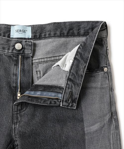 ADAM ET ROPE'（アダムエロペ）の「【SERGE】SLIM SUN BURN BLACK（デニムパンツ・メンズ・ブラック・MEDIUM/SMALL/LARGE/X-SMALL/X-LARGE）」の5枚目の写真