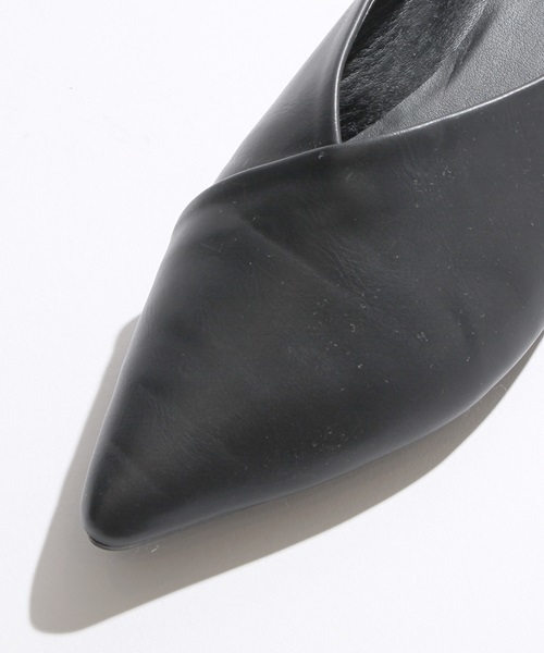 WEGO（ウィゴー）の「DISPARK/ポインテッドバブーシュ（バレエシューズ・レディース・ブラック/カーキ/ブラウン/ターコイズブルー・LARGE/MEDIUM）」の7枚目の写真