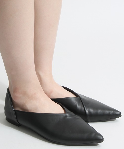 WEGO（ウィゴー）の「DISPARK/ポインテッドバブーシュ（バレエシューズ・レディース・ブラック/カーキ/ブラウン/ターコイズブルー・LARGE/MEDIUM）」の10枚目の写真