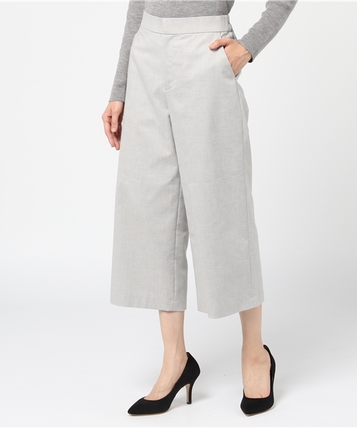 22 OCTOBRE（ヴァンドゥ－オクトーブル）の「クロップドセミワイドパンツ（その他パンツ・レディース・グレー/ネイビー/ホワイト・36/38/40）」の3枚目の写真