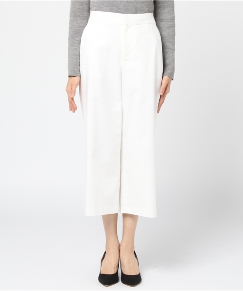 22 OCTOBRE（ヴァンドゥ－オクトーブル）の「クロップドセミワイドパンツ（その他パンツ・レディース・グレー/ネイビー/ホワイト・36/38/40）」の4枚目の写真