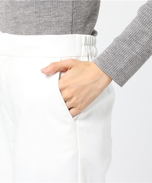 22 OCTOBRE（ヴァンドゥ－オクトーブル）の「クロップドセミワイドパンツ（その他パンツ・レディース・グレー/ネイビー/ホワイト・36/38/40）」の9枚目の写真