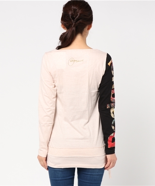 Desigual（デシグアル）の「「Desigual/デシグアル」Tシャツ（Tシャツ/カットソー・レディース・ホワイト系その他/ブルー・X-LARGE/MEDIUM/SMALL/LARGE）」の3枚目の写真