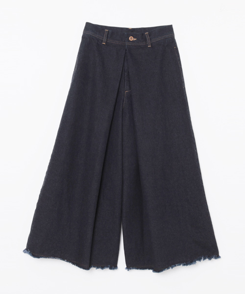 AMERICAN RAG CIE(アメリカンラグシー)の「AMERICAN RAG CIE デニムチノタックパンツ(デニムパンツ・レディース・インディゴブルー/ブルー・1/0)」の6枚目の写真