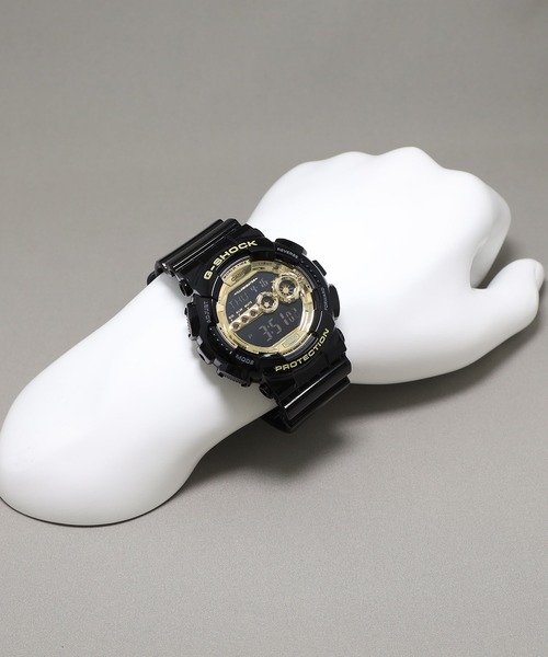 G-SHOCK（ジーショック）の「Black × Gold Series(ブラック×ゴールドシリーズ) / GD-100GB-1JF（デジタル腕時計・メンズ・ブラック×ゴールド・FREE）」の11枚目の写真