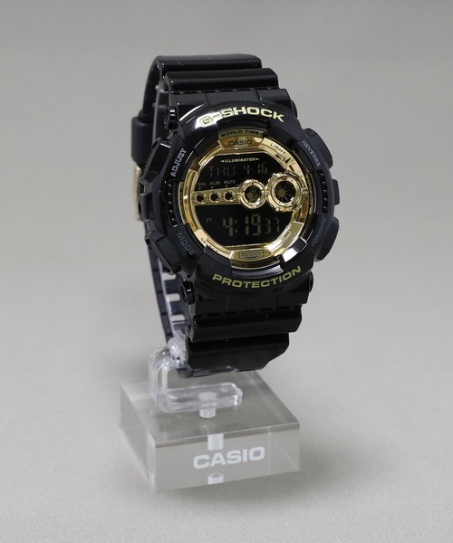 G-SHOCK（ジーショック）の「Black × Gold Series(ブラック×ゴールドシリーズ) / GD-100GB-1JF（デジタル腕時計・メンズ・ブラック×ゴールド・FREE）」の18枚目の写真