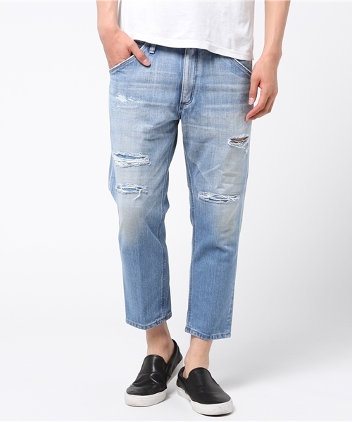 Wrangler（ラングラー）の「wrangler UNCLE CRASH DENIM（デニムパンツ・メンズ・サックスブルー・L/M）」の2枚目の写真