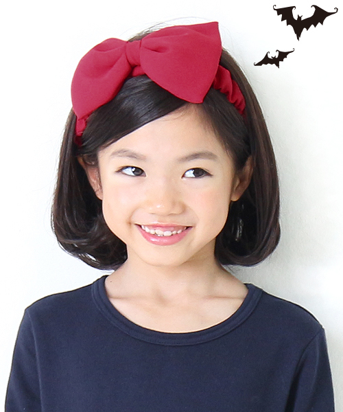 devirock（デビロック）の「リボン付きヘアバンド（ヘアバンド・キッズ・レッド/ブラック/ネイビー/レッド系その他/グレー・ONE SIZE）」の4枚目の写真