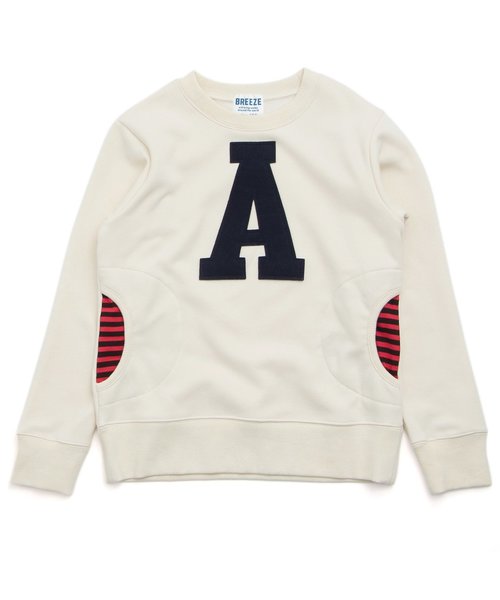 BREEZE（ブリーズ）の「ネット限定アルファベット裏シャギートレーナー