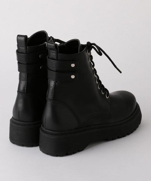 Another Edition（アナザーエディション）の「レースアップ厚底ブーツ（ブーツ・レディース・シルバー/ブラック・22.5cm/23.5cm/24.5cm）」の4枚目の写真