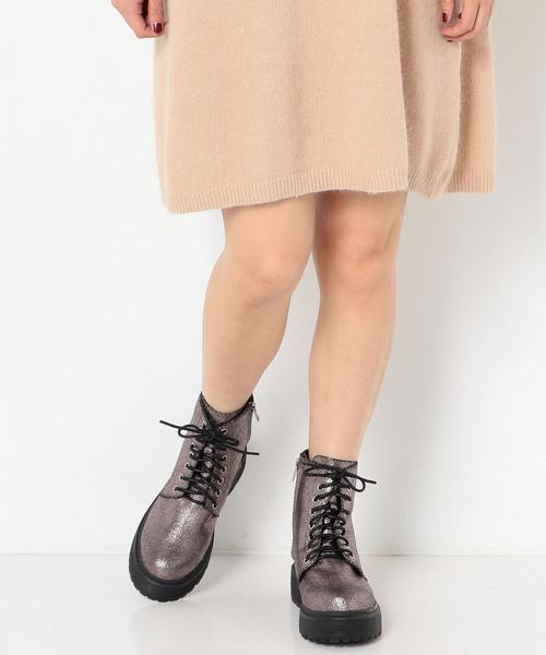 Another Edition（アナザーエディション）の「レースアップ厚底ブーツ（ブーツ・レディース・シルバー/ブラック・22.5cm/23.5cm/24.5cm）」の9枚目の写真