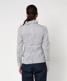 【よっこ】ナラカミーチェ♦️ストレッチストライプ長袖フリル よっこ】ナラカミーチェ♦️ストレッチストライプ長袖フリル