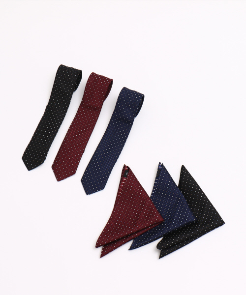 5351 POUR LES HOMMES（ゴーサンゴーイチプールオム）の「スモールドビータイ（ネクタイ・メンズ・ボルドー/ブルー/ブラック・フリー）」の10枚目の写真