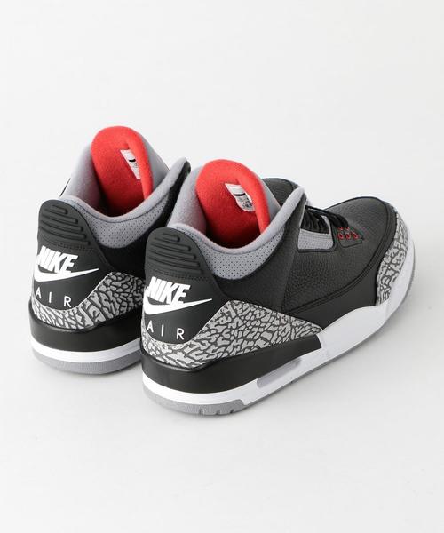 NIKE（ナイキ）の「NIKE AIRJORDAN 3 RETRO OG BLACK CEMENT（スニーカー・メンズ・ブラック・27cm/26cm/25.5cm/26.5cm/25cm/28cm/28.5cm/27.5cm/30cm/29cm）」の5枚目の写真
