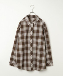 3WAYオフショルチェックシャツ