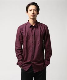 エクストラスリムフィット コットンシャツ ウィズ オールオーバープリント