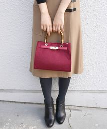 Khaju | 【WEB限定】Khaju:バンブーストラップトート◇(ハンドバッグ)