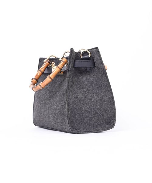 Khaju（カージュ）の「【WEB限定】Khaju:バンブーストラップトート◇（ハンドバッグ・レディース・ブラック/ブラウン/ベージュ/ワイン・ONE SIZE）」の12枚目の写真