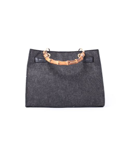 Khaju（カージュ）の「【WEB限定】Khaju:バンブーストラップトート◇（ハンドバッグ・レディース・ブラック/ブラウン/ベージュ/ワイン・ONE SIZE）」の13枚目の写真