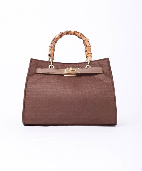 Khaju（カージュ）の「【WEB限定】Khaju:バンブーストラップトート◇（ハンドバッグ・レディース・ブラック/ブラウン/ベージュ/ワイン・ONE SIZE）」の19枚目の写真