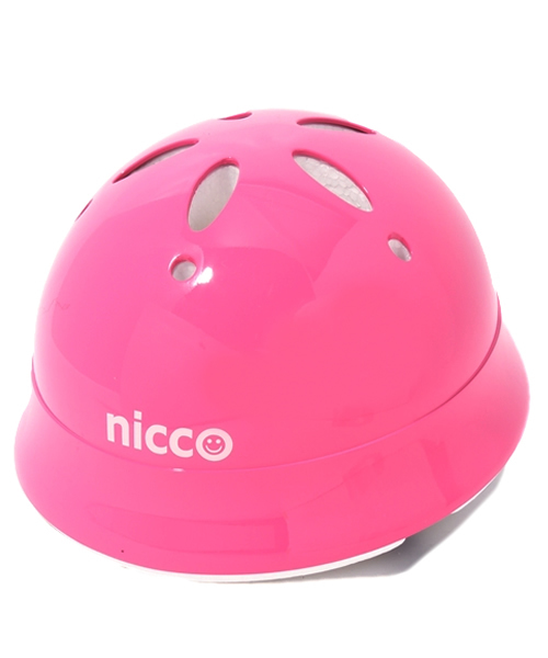 こども ビームス（コドモビームス）の「nicco × こども ビームス / 別注 ベビー ヘルメット（スポーツグッズ・キッズ・ブラウン/ピンク/レッド系その他/イエロー/グリーン系その他/インディゴブルー・46-50cm/47-52cm）」の6枚目の写真