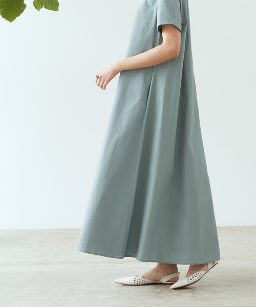 titivate（ティティベイト）の「ﾌﾚｱﾏｷｼﾜﾝﾋﾟｰｽ（ワンピース・レディース・ブラック/カーキ/ライトブラウン/ブルーグレー/グレイッシュベージュ・S/M/L）」の19枚目の写真