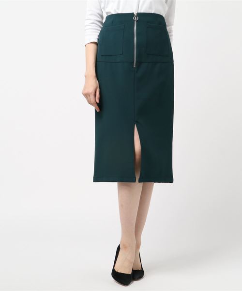 archives(アルシーヴ)の「フロントZIPタイトスカート(スカート・レディース・ブラック/パープル/グレー/グリーン/ベージュ/ピンク系その他・MEDIUM)」の5枚目の写真