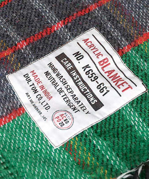 DULTON（ダルトン）の「ACRYLIC BLANKET / アクリル ブランケット（ブランケット・メンズ・C/D/E/A/B・FREE）」の12枚目の写真