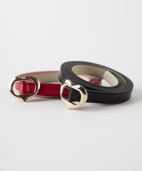 WEGO（ウィゴー）の「WEGO/ハートバックル細ベルト（ベルト・レディース・レッド/ブラック・FREE）」の10枚目の写真