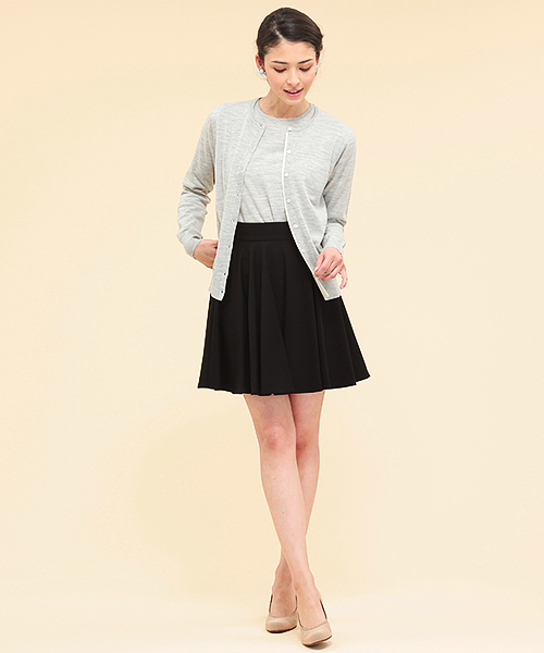 BEAMS LIGHTS Women's(ビームスライツ ウィメンズ)の「□BEAMS LIGHTS / ウォッシャブルウール カーディガン(カーディガン/ボレロ・レディース・オフホワイト/ライトグレー/サックスブルー・ONE SIZE)」の12枚目の写真