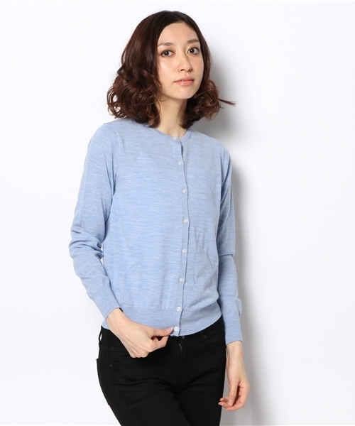 BEAMS LIGHTS Women's(ビームスライツ ウィメンズ)の「□BEAMS LIGHTS / ウォッシャブルウール カーディガン(カーディガン/ボレロ・レディース・オフホワイト/ライトグレー/サックスブルー・ONE SIZE)」の16枚目の写真