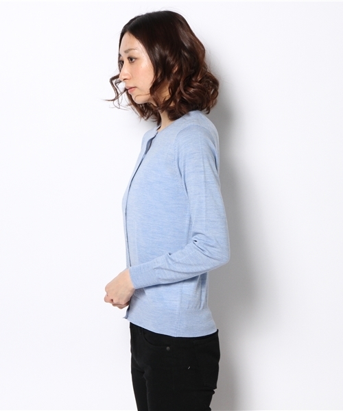 BEAMS LIGHTS Women's(ビームスライツ ウィメンズ)の「□BEAMS LIGHTS / ウォッシャブルウール カーディガン(カーディガン/ボレロ・レディース・オフホワイト/ライトグレー/サックスブルー・ONE SIZE)」の9枚目の写真