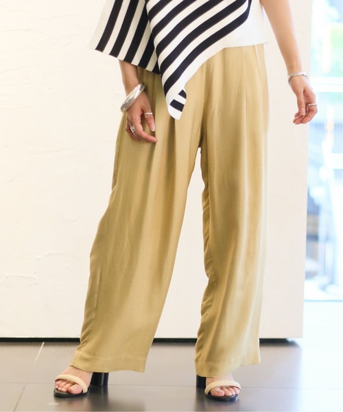 CITYSHOP(シティーショップ)の「カノコジャガードパンツ◆(その他パンツ・レディース・チャコールグレー/イエロー・36/38)」の2枚目の写真