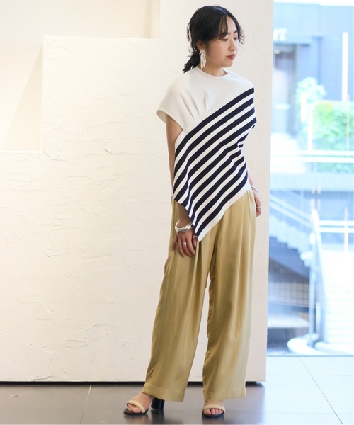 CITYSHOP(シティーショップ)の「カノコジャガードパンツ◆(その他パンツ・レディース・チャコールグレー/イエロー・36/38)」の3枚目の写真